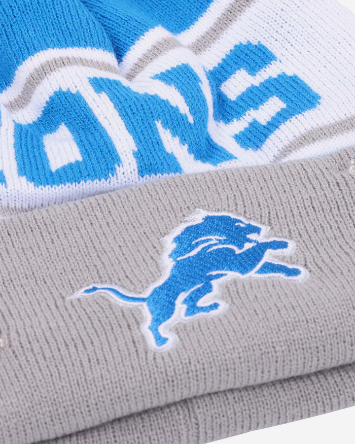 Detroit Lions Snow Stealer Light Up Beanie FOCO - FOCO.com