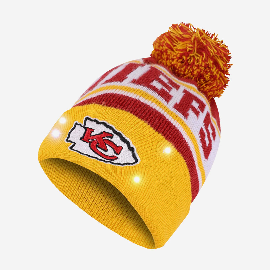 Kansas City Chiefs Snow Stealer Light Up Beanie FOCO - FOCO.com