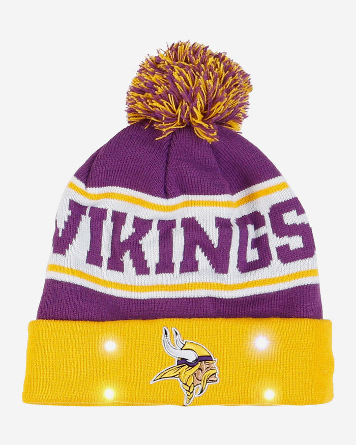 Minnesota Vikings Snow Stealer Light Up Beanie FOCO - FOCO.com