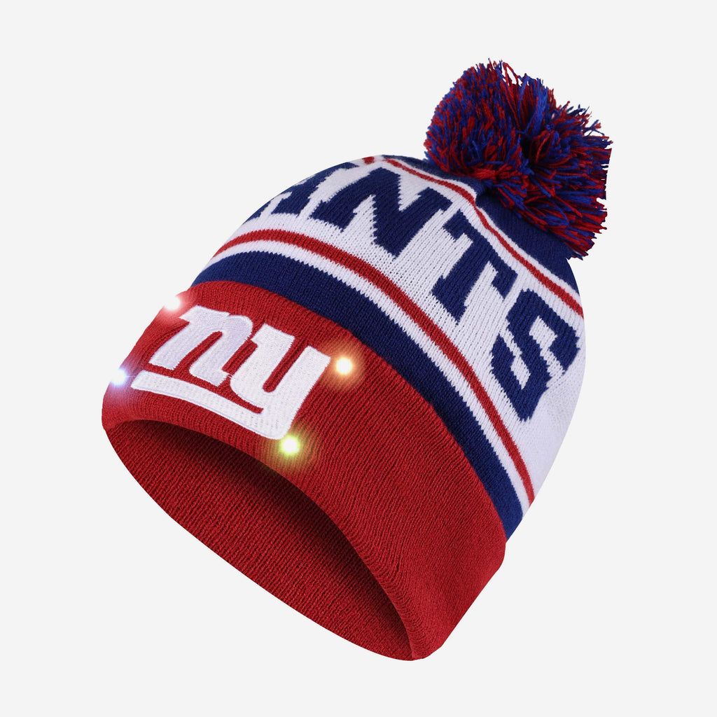 New York Giants Snow Stealer Light Up Beanie FOCO - FOCO.com