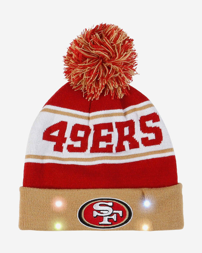 San Francisco 49ers Snow Stealer Light Up Beanie FOCO - FOCO.com