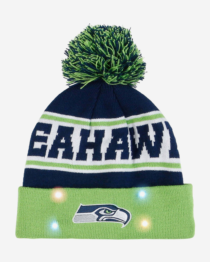 Seattle Seahawks Snow Stealer Light Up Beanie FOCO - FOCO.com