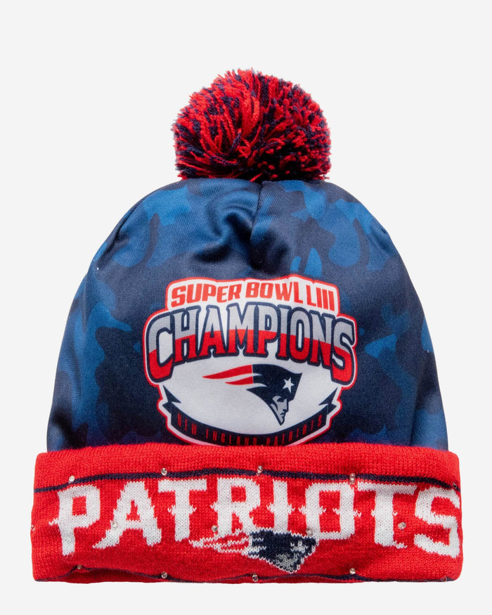 New England Patriots Super Bowl LIII Light Up Beanie FOCO - FOCO.com