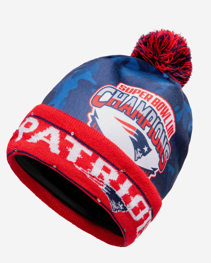 New England Patriots Super Bowl LIII Light Up Beanie FOCO - FOCO.com