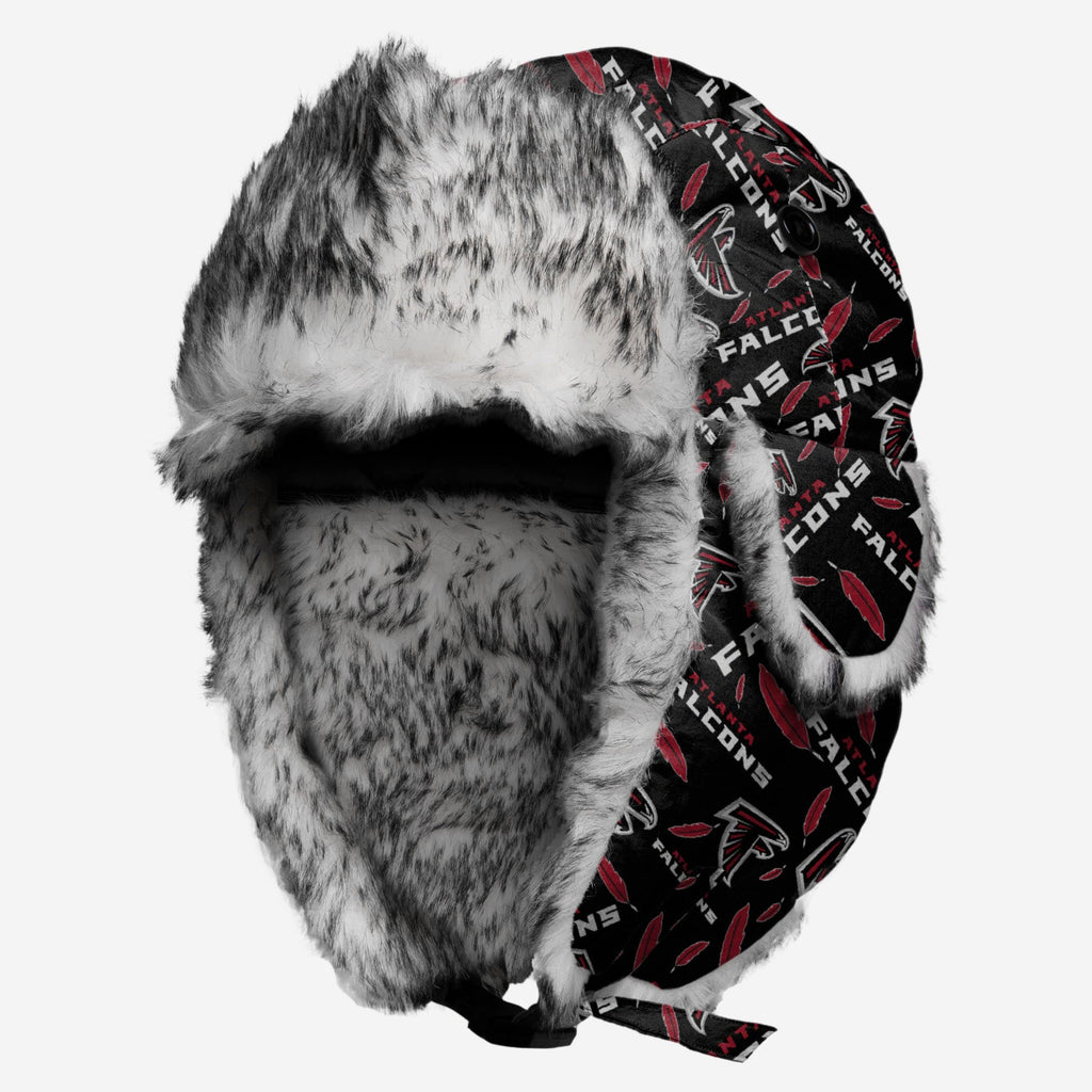 Atlanta Falcons NFL Repeat Print Trapper Hat FOCO - FOCO.com