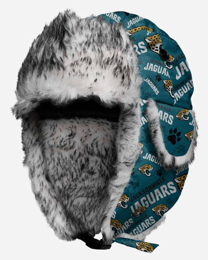 Jacksonville Jaguars NFL Repeat Print Trapper Hat FOCO - FOCO.com