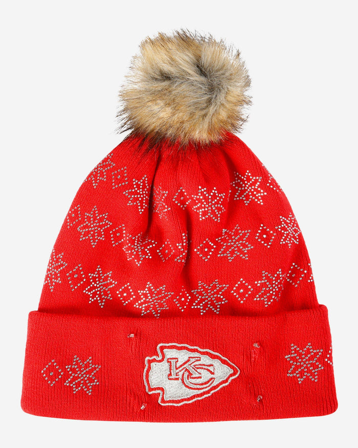 Kansas City Chiefs Rhinestone Light Up Beanie FOCO - FOCO.com