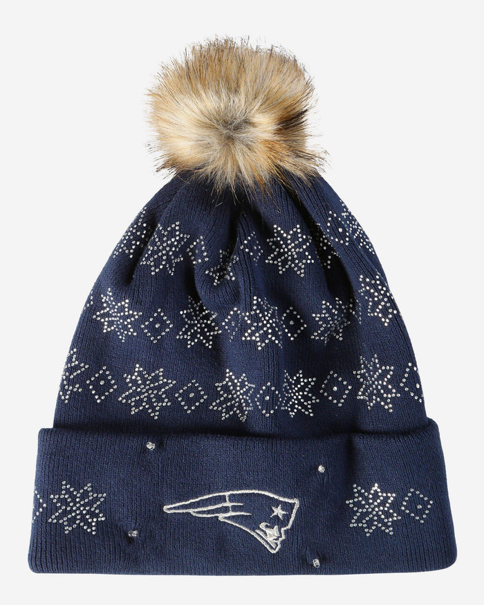 New England Patriots Rhinestone Light Up Beanie FOCO - FOCO.com