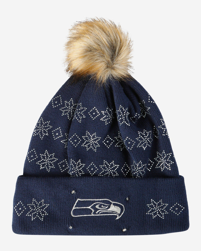 Seattle Seahawks Rhinestone Light Up Beanie FOCO - FOCO.com