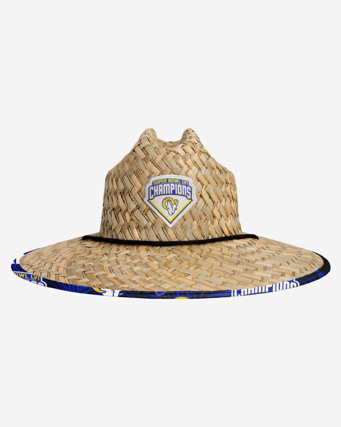 Los Angeles Rams Super Bowl LVI Champions Straw Hat FOCO - FOCO.com
