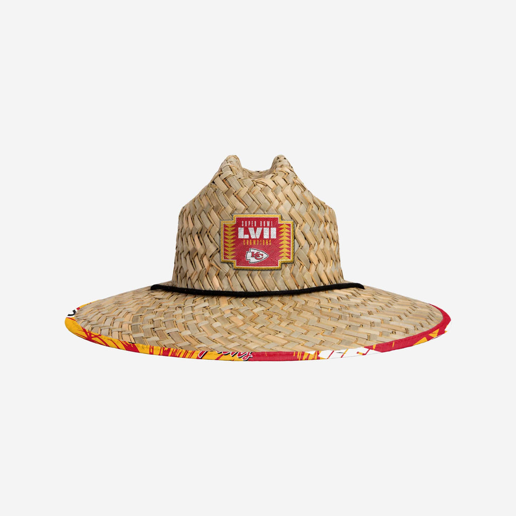 Kansas City Chiefs Super Bowl LVII Champions Straw Hat FOCO - FOCO.com