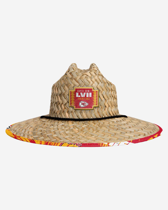 Kansas City Chiefs Super Bowl LVII Champions Straw Hat FOCO - FOCO.com