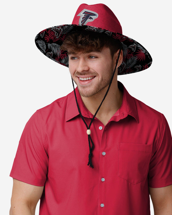 Atlanta Falcons Team Color Straw Hat FOCO - FOCO.com