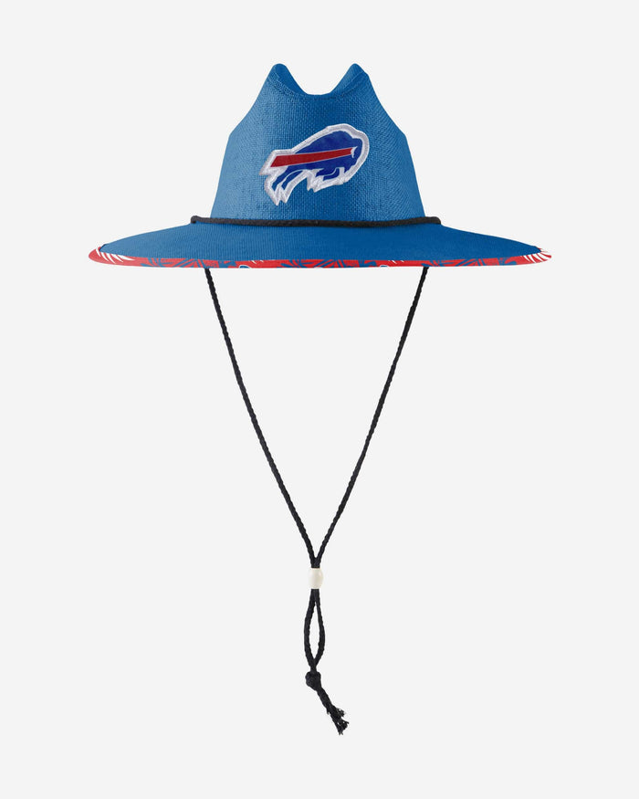 Buffalo Bills Team Color Straw Hat FOCO - FOCO.com