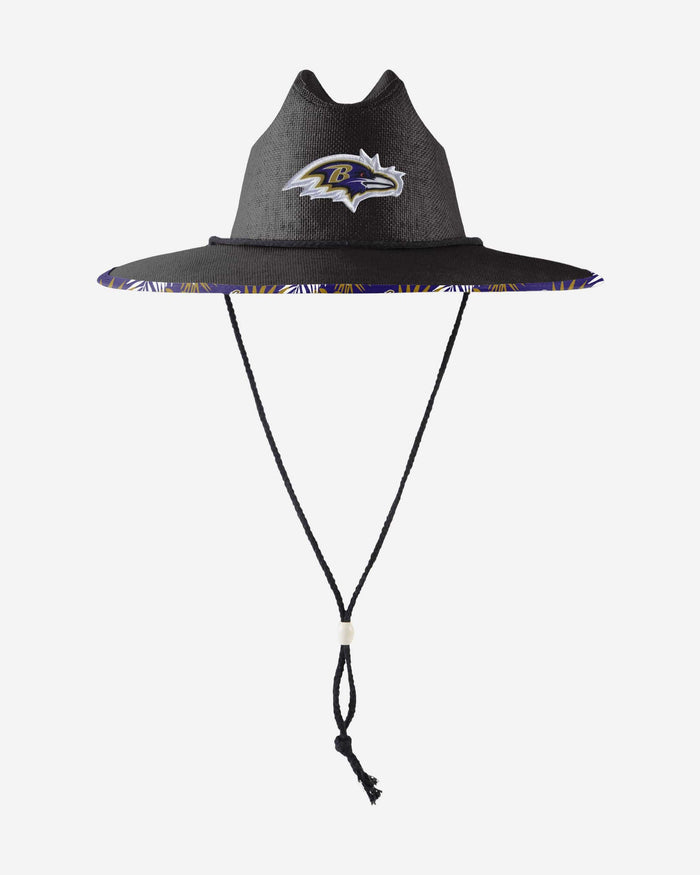 Baltimore Ravens Team Color Straw Hat FOCO - FOCO.com