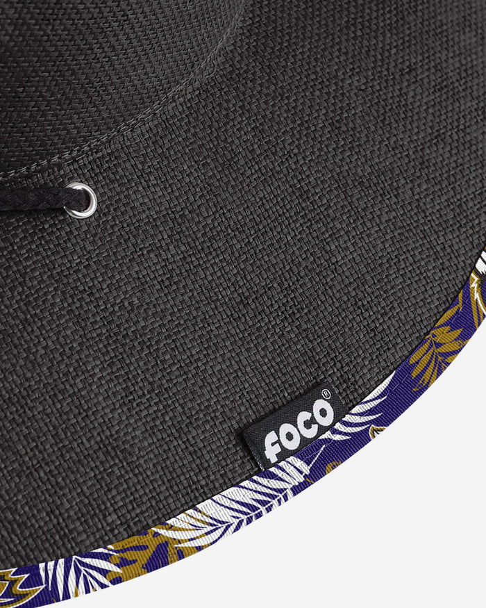 Baltimore Ravens Team Color Straw Hat FOCO - FOCO.com