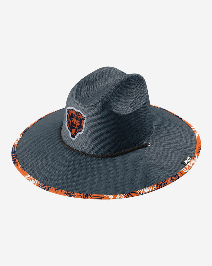 Chicago Bears Team Color Straw Hat FOCO - FOCO.com