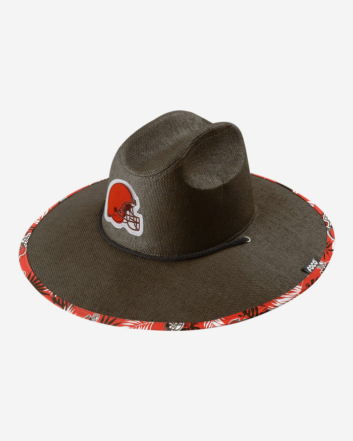 Cleveland Browns Team Color Straw Hat FOCO - FOCO.com