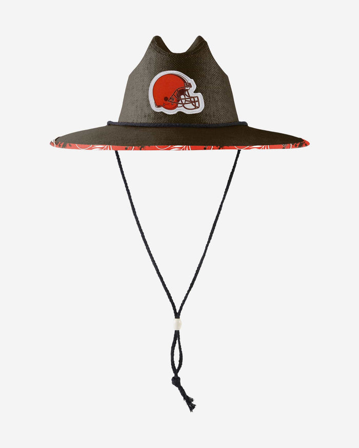 Cleveland Browns Team Color Straw Hat FOCO - FOCO.com