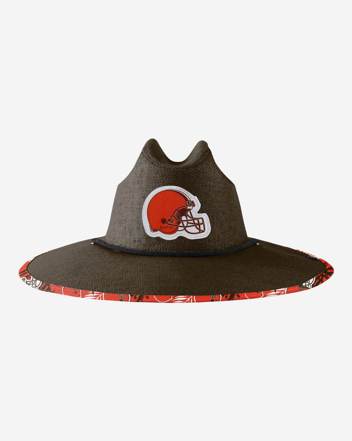 Cleveland Browns Team Color Straw Hat FOCO - FOCO.com