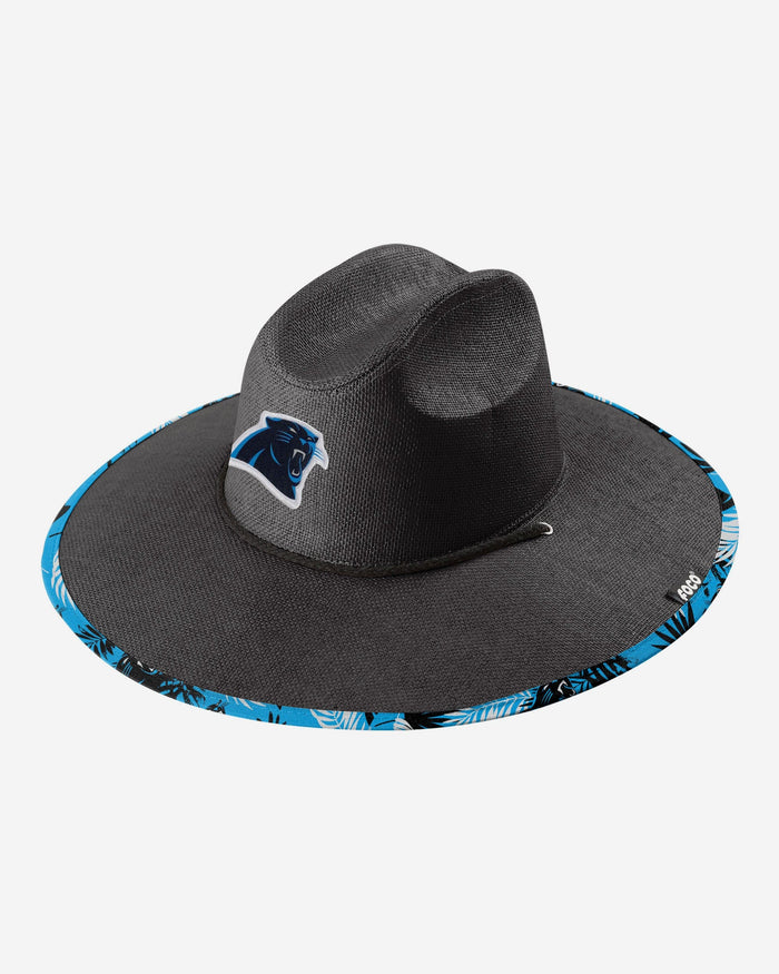 Carolina Panthers Team Color Straw Hat FOCO - FOCO.com