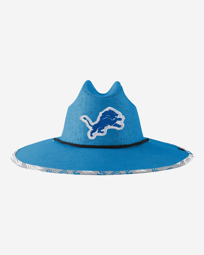 Detroit Lions Team Color Straw Hat FOCO - FOCO.com