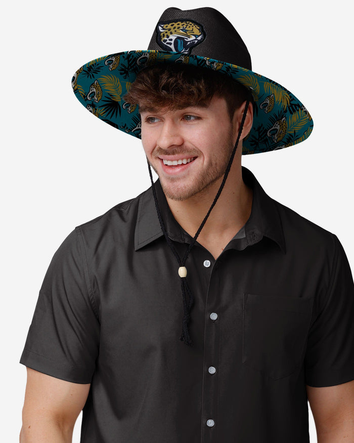 Jacksonville Jaguars Team Color Straw Hat FOCO - FOCO.com