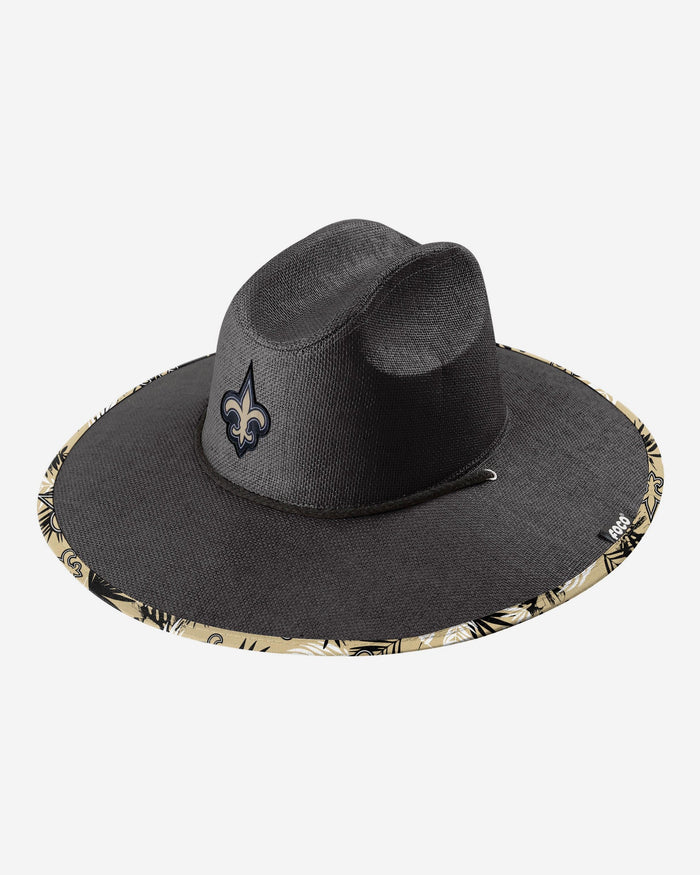 New Orleans Saints Team Color Straw Hat FOCO - FOCO.com