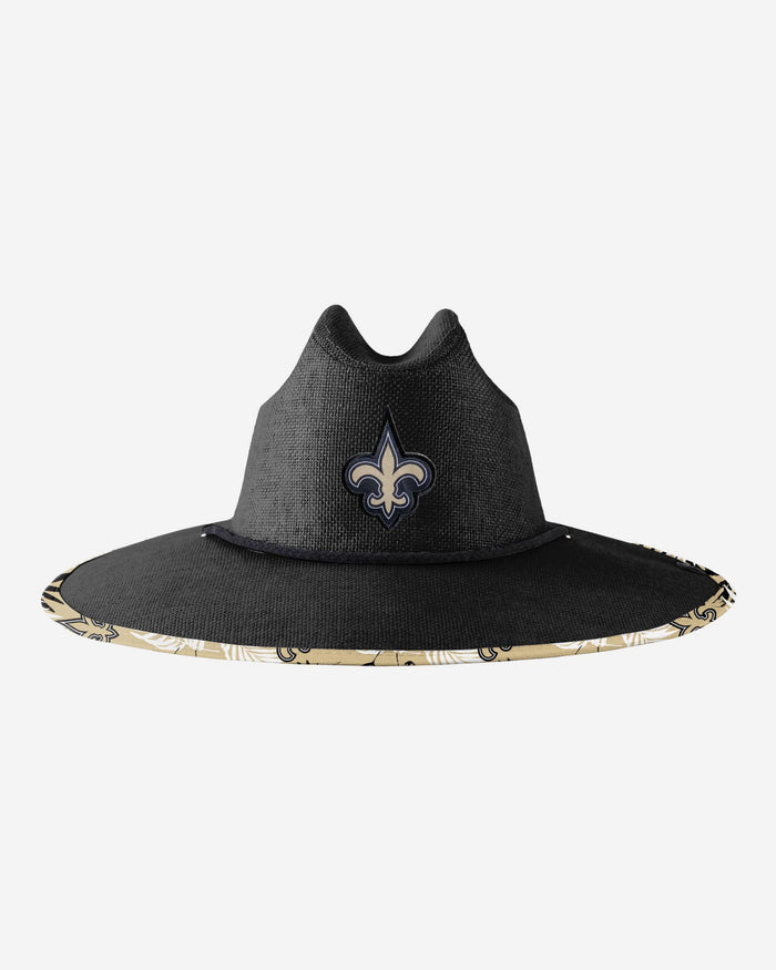 New Orleans Saints Team Color Straw Hat FOCO - FOCO.com