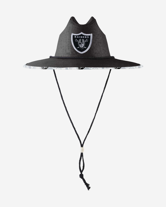 Las Vegas Raiders Team Color Straw Hat FOCO - FOCO.com