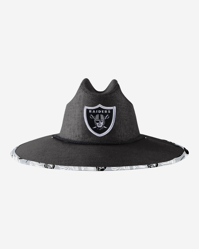 Las Vegas Raiders Team Color Straw Hat FOCO - FOCO.com