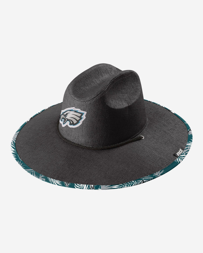 Philadelphia Eagles Team Color Straw Hat FOCO - FOCO.com