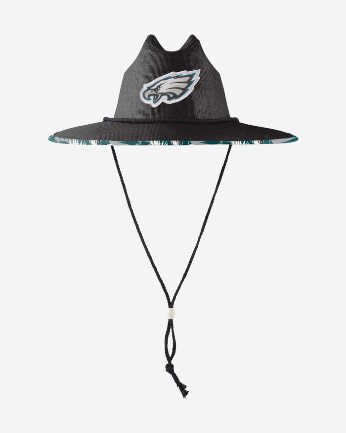 Philadelphia Eagles Team Color Straw Hat FOCO - FOCO.com