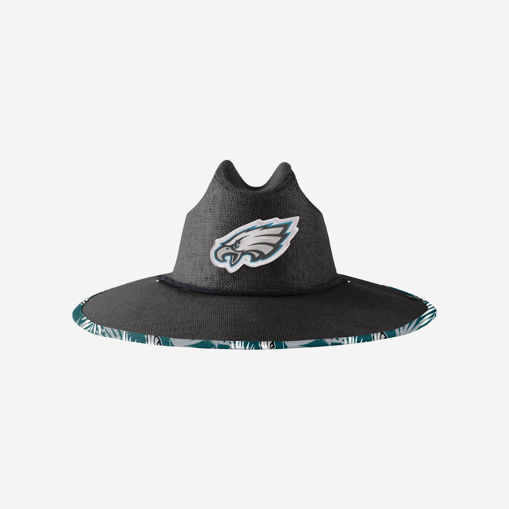 Philadelphia Eagles Team Color Straw Hat FOCO - FOCO.com