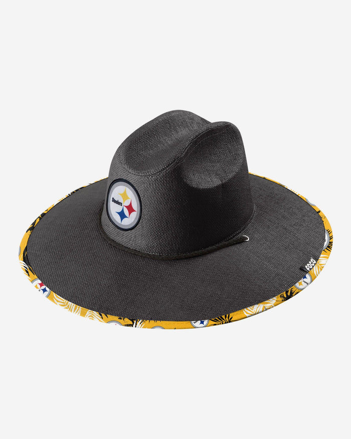 Pittsburgh Steelers Team Color Straw Hat FOCO - FOCO.com