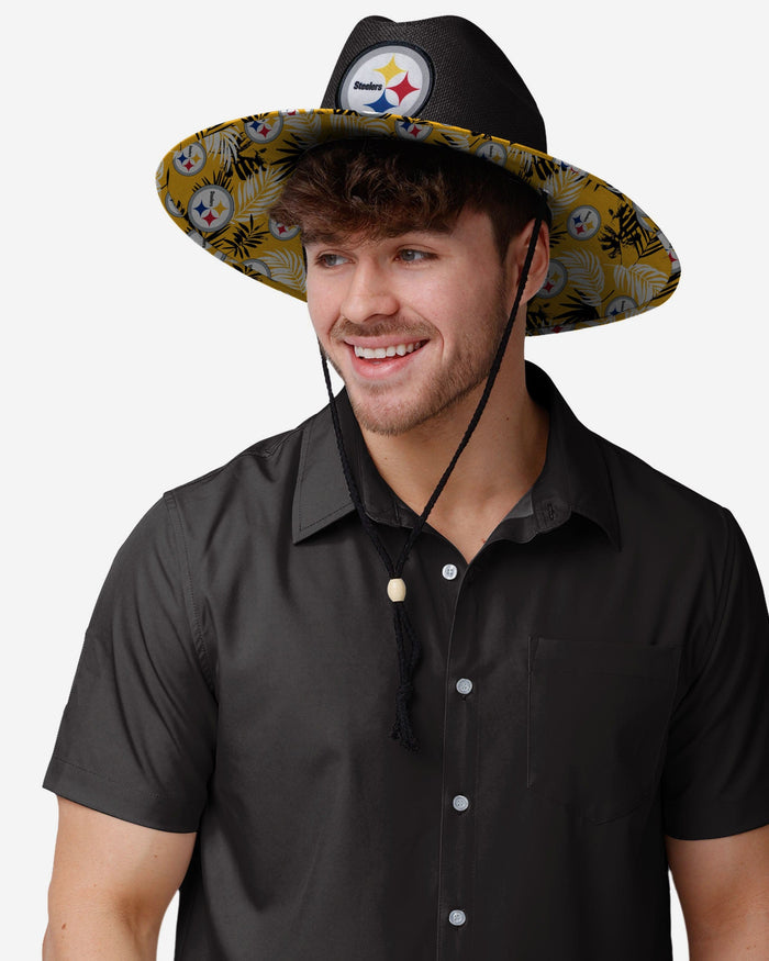 Pittsburgh Steelers Team Color Straw Hat FOCO - FOCO.com