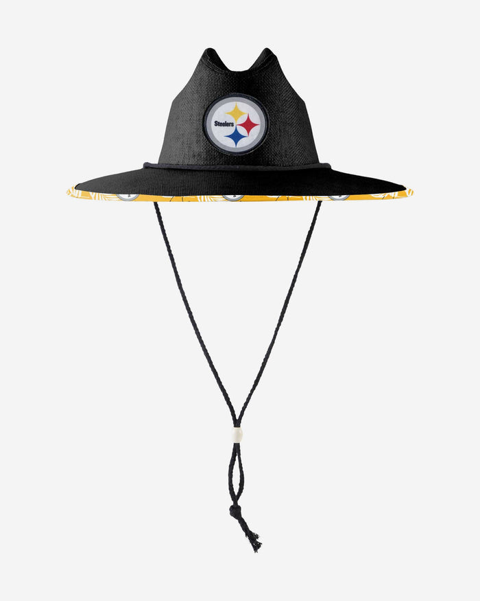 Pittsburgh Steelers Team Color Straw Hat FOCO - FOCO.com