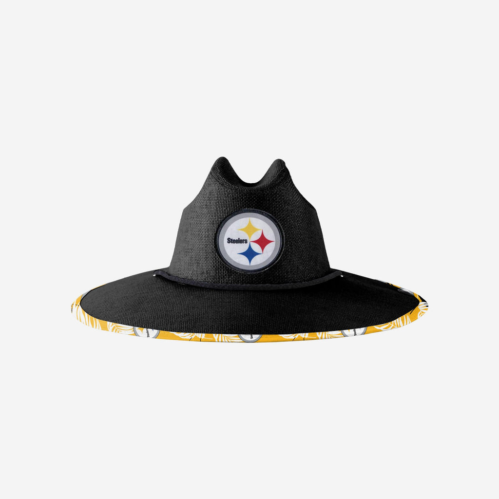 Pittsburgh Steelers Team Color Straw Hat FOCO - FOCO.com