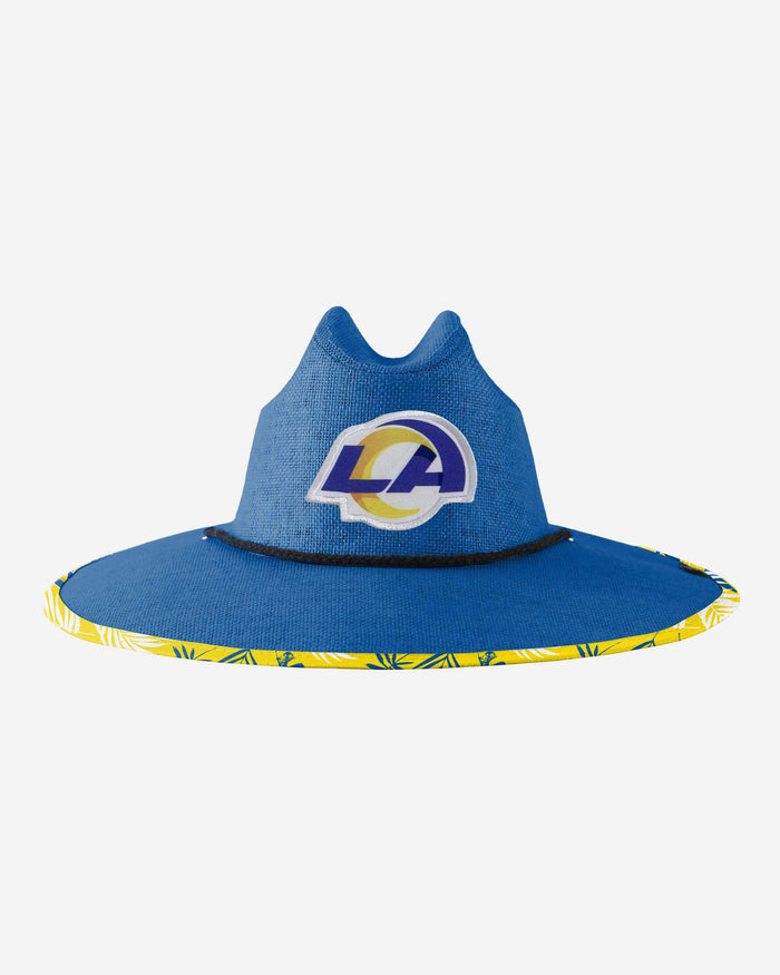 Los Angeles Rams Team Color Straw Hat FOCO - FOCO.com