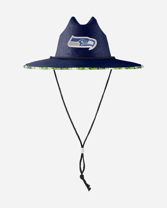 Seattle Seahawks Team Color Straw Hat FOCO - FOCO.com