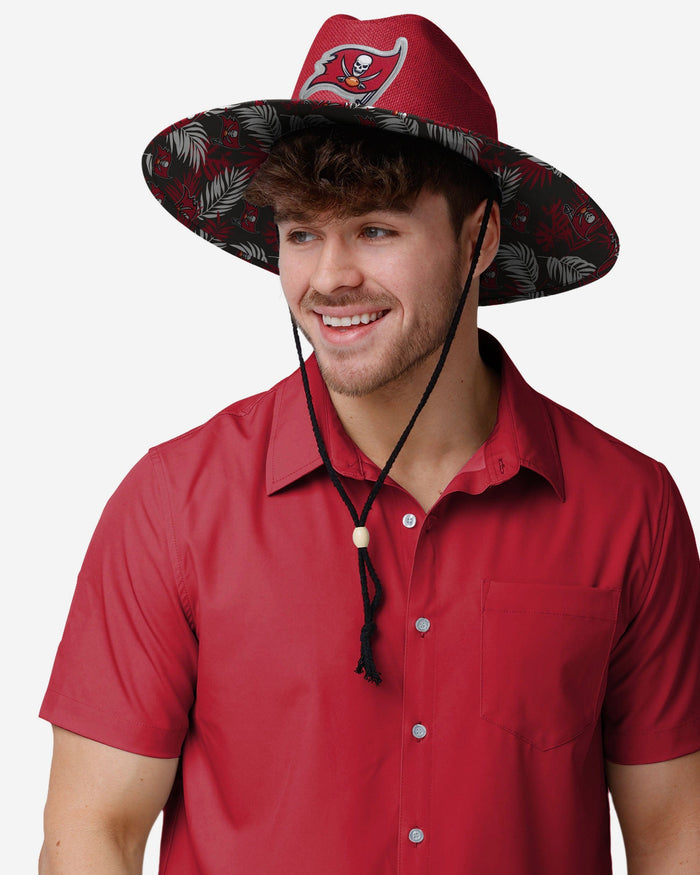 Tampa Bay Buccaneers Team Color Straw Hat FOCO - FOCO.com