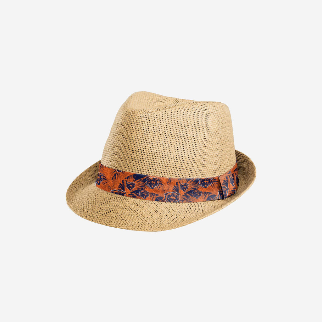 Chicago Bears Trilby Straw Hat FOCO - FOCO.com