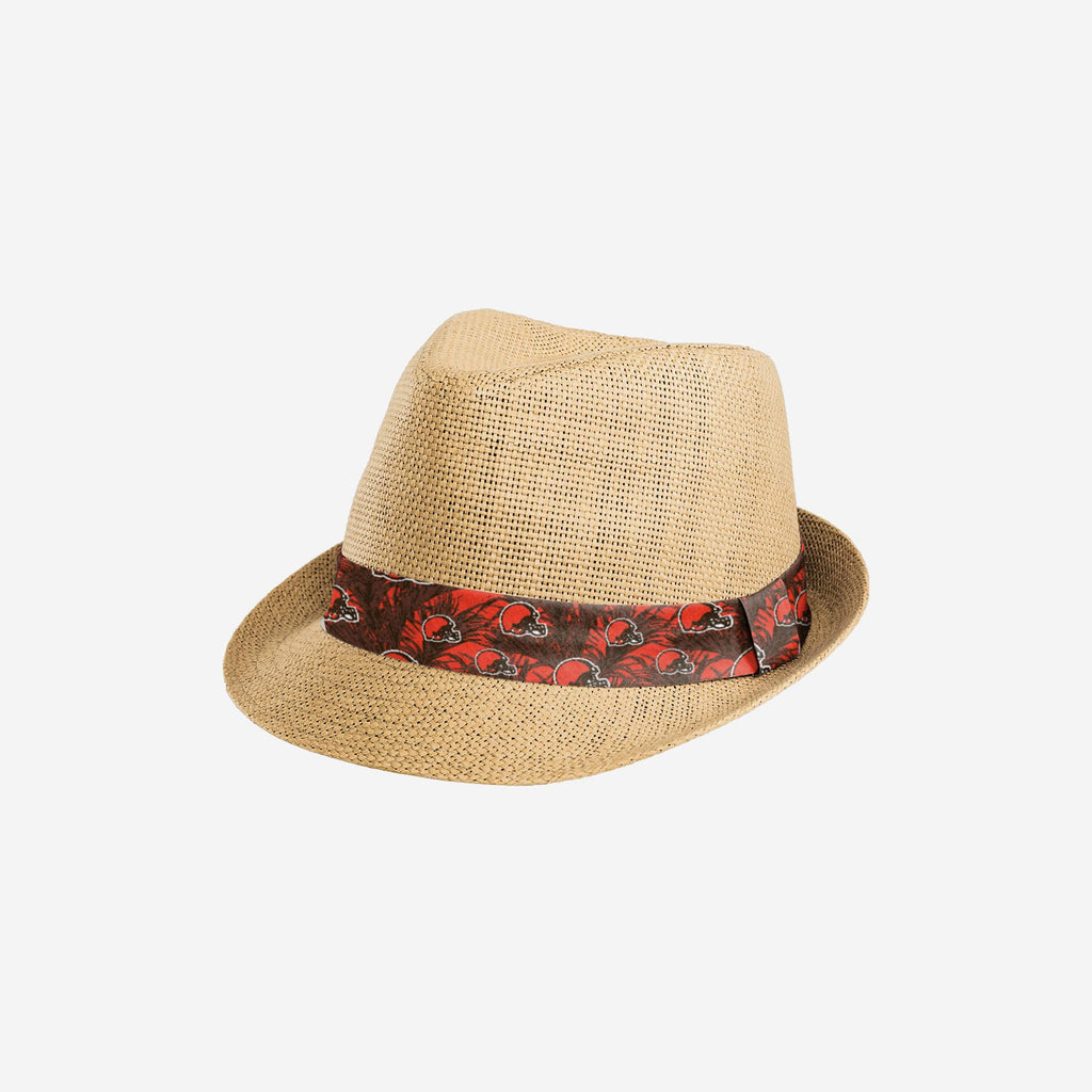 Cleveland Browns Trilby Straw Hat FOCO - FOCO.com