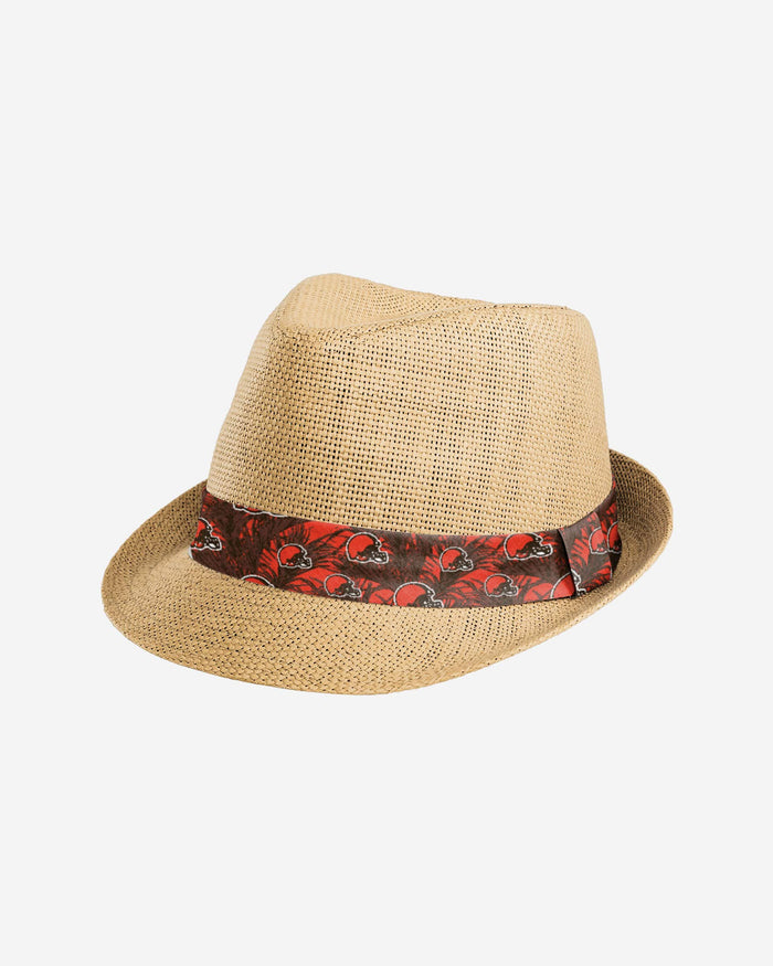 Cleveland Browns Trilby Straw Hat FOCO - FOCO.com