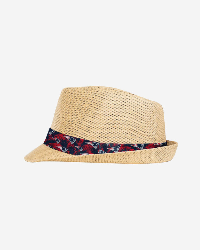 New England Patriots Trilby Straw Hat FOCO - FOCO.com