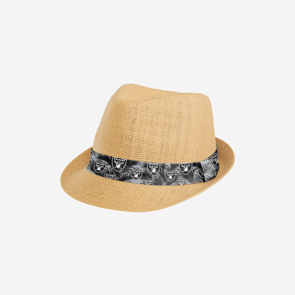 Las Vegas Raiders Trilby Straw Hat FOCO - FOCO.com