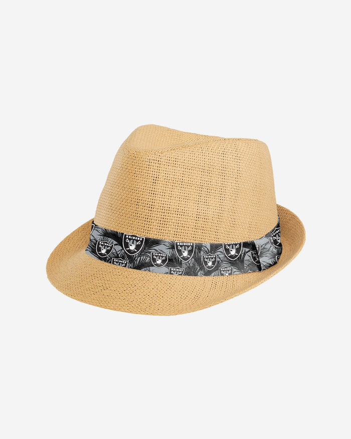 Las Vegas Raiders Trilby Straw Hat FOCO - FOCO.com