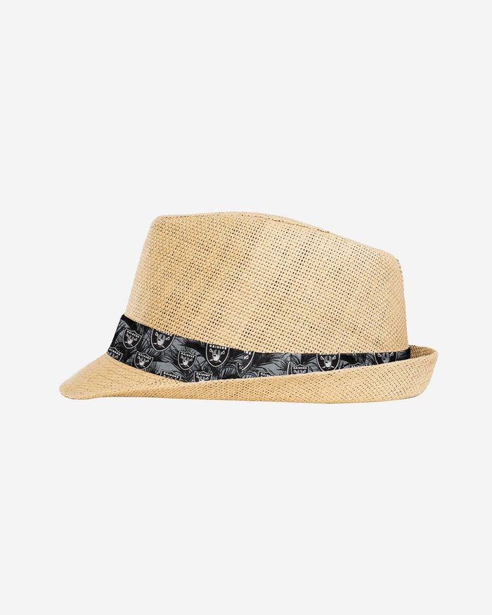 Las Vegas Raiders Trilby Straw Hat FOCO - FOCO.com