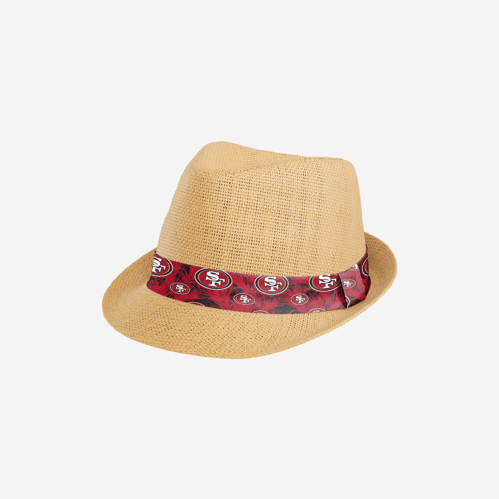 San Francisco 49ers Trilby Straw Hat FOCO - FOCO.com