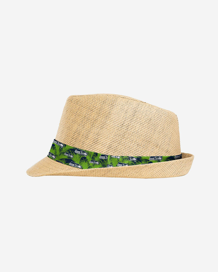 Seattle Seahawks Trilby Straw Hat FOCO - FOCO.com